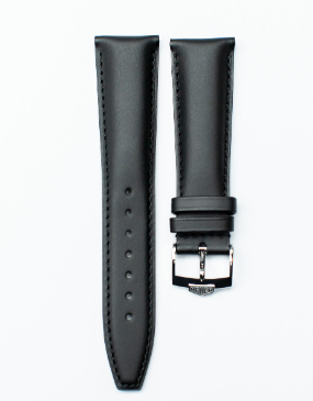 Pulseira de Couro Preta com Fivela em Aço TAG Heuer - BC0787