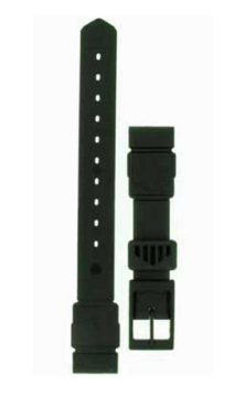 Pulseira em Plástico Preta com Fivela em Plástico TAG Heuer - BS0481
