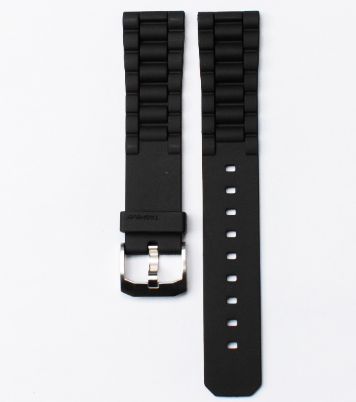 Pulseira de Borracha Preta com Fivela em Aço TAG Heuer - BT0705