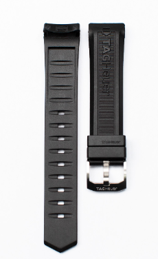 Pulseira de Borracha Preta com Fivela em Aço TAG Heuer - BT0710