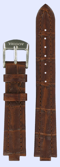 Pulseira de Couro Marrom com Fivela em Aço Tissot - T6007441614