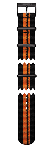 Pulseira Nato Preta/Laranja Tissot - T604036896
