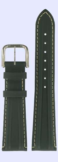 Pulseira de Couro Verde com Fivela em Aço Tissot - T600013435
